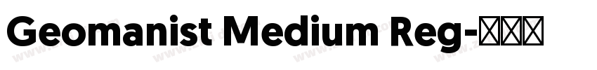 Geomanist Medium Reg字体转换